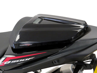 Fits Honda CBR500R 16-2024 Gloss Black & Silver Mesh Seat Cowl Seat Hump Powerbronze RRP ÂŁ90