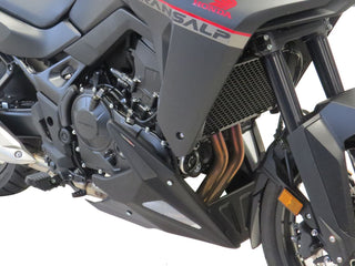 Fits Honda CB750 2023 > Belly Pan   Matt Black & Silver Mesh by powerbronze..