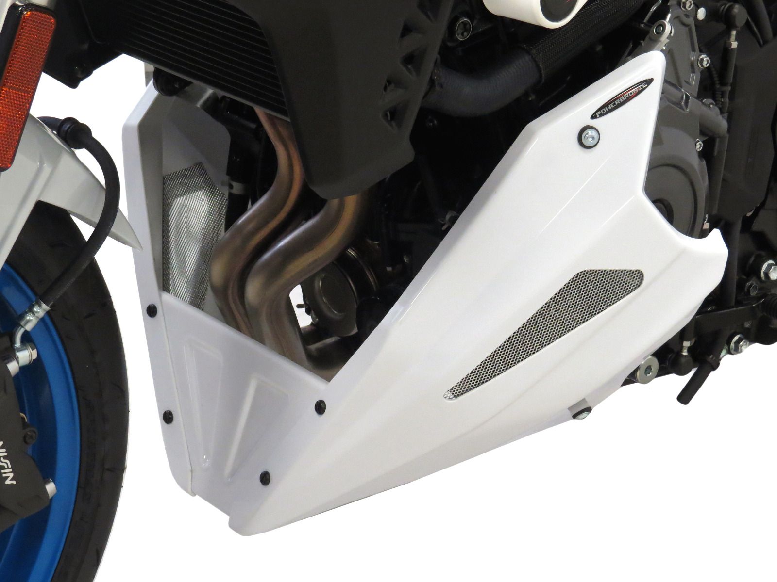 Suzuki GSX-8S, 2023 > Belly Pan Matt Black & Silver Mesh by