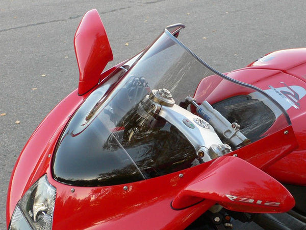 MV Agusta F4  03-2009  Airflow CLEAR DOUBLE BUBBLE SCREEN by Powerbronze.