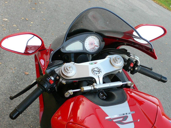 MV Agusta F4  03-2009  Airflow CLEAR DOUBLE BUBBLE SCREEN by Powerbronze.