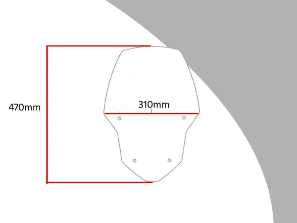 Triumph Tiger 900 20-2025  Light Tint Original Profile (470mm)SCREEN Powerbronze