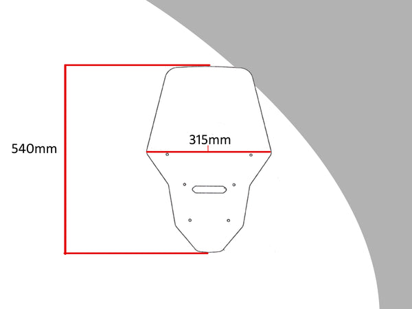 Fits Honda CRF1100L Africa Twin Adventure Sports  20-2024 Dark Tint 540mm Flip/Tall SCREEN Powerbronze.