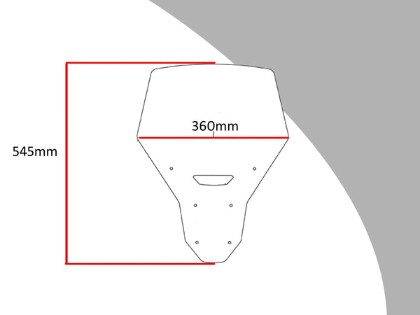 Fits Honda CRF1100L Africa Twin   20-2023 Light Tint 545mm Flip/Tall SCREEN Powerbronze.