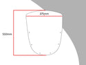 Kawasaki ZX10  88-1991  Dark Tint 550mm High Flip/Tall SCREEN Powerbronze.