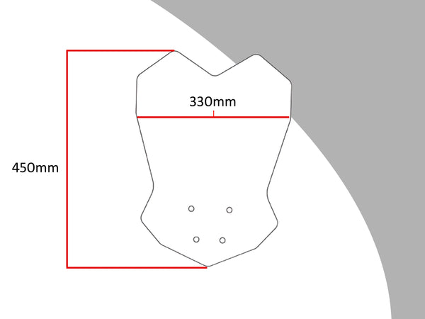 Kawasaki Versys-X 300   17-2023  Dark Tint 450mm High Flip/Tall SCREEN Powerbronze.