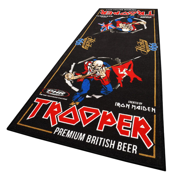 LTD Edition Iron Maiden Trooper Motorcycle XL Garage Mat 240 x 100 cm STD Backing