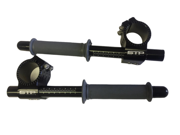 STP Tek2 Universal 50mm Clip-ons with Renthal Grips