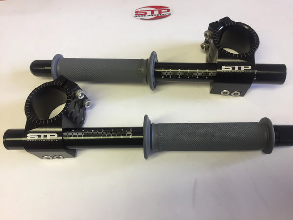 STP Tek2 Universal 50mm Clip-ons with Renthal Grips