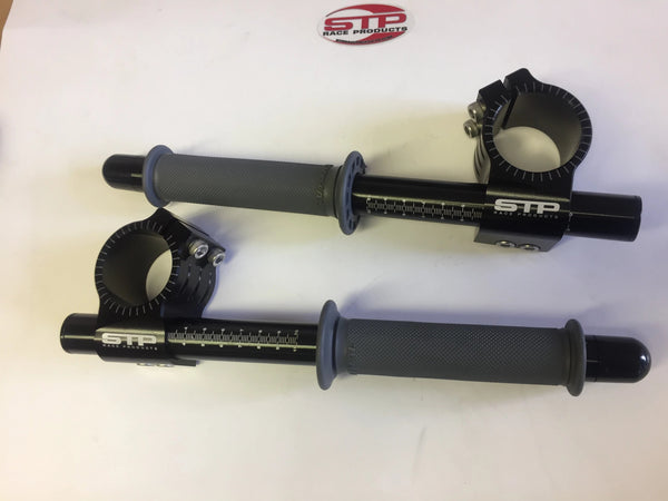 STP Tek2 Universal 50mm Clip-ons with Renthal Grips