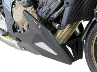 Fits Honda CB650R   2019-2023  ABS Belly Pan  Matt Black with Silver Mesh Powerbronze (