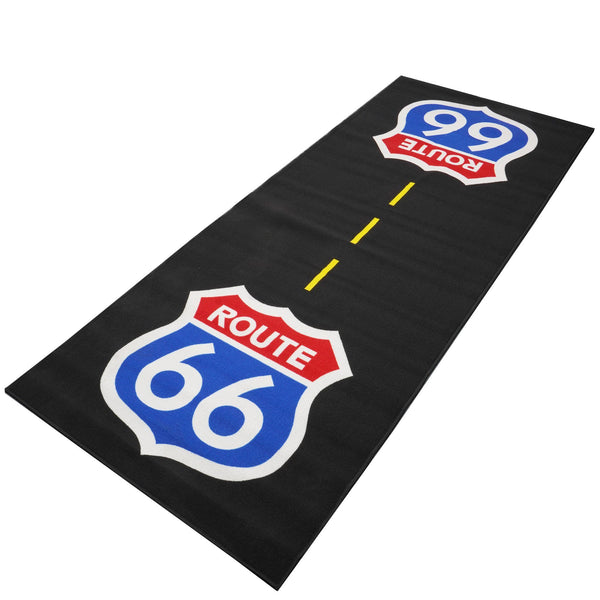 Biketek Extra Large Custom Garage Mat - 'Route 66' 250x100cm
