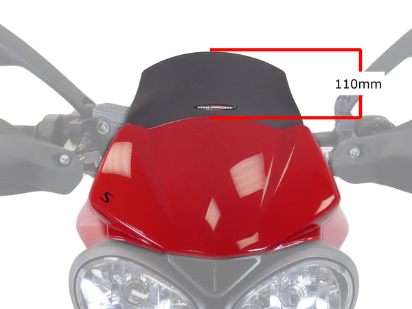Triumph Street Triple S 17-19  Dark Tint LIGHT SCREEN (110mm) Powerbronze.RRP ÂŁ110