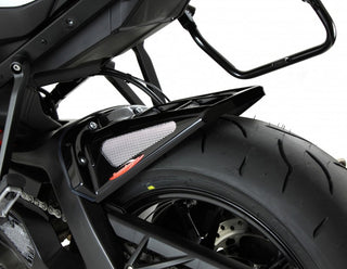 BMW S1000XR 15-2019 Matt Black & Silver Mesh Rear Hugger by Powerbronze