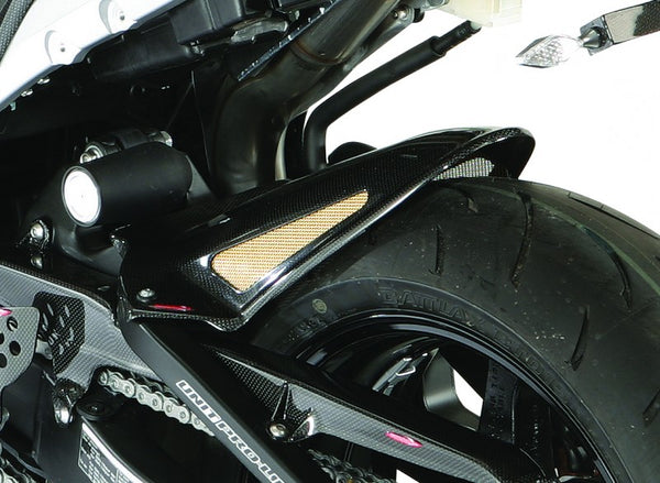 Fits Honda CBR600RR 05-2024 Black & Silver Mesh Rear Hugger by Powerbronze