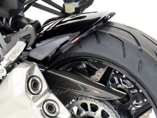 Kawasaki Z1000 & SX  14-2020  Rear Hugger by Powerbronze Carbon Look & Silver Mesh