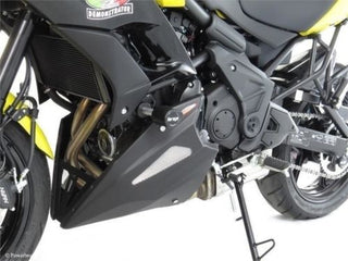 Kawasaki Versys  650   2010-2023 Belly Pan  Matt Black & Silver Mesh by Powerbronze