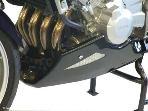 Yamaha FZ-6  2004-2006  Belly Pan Black & Silver Mesh Powerbronze RRP £172