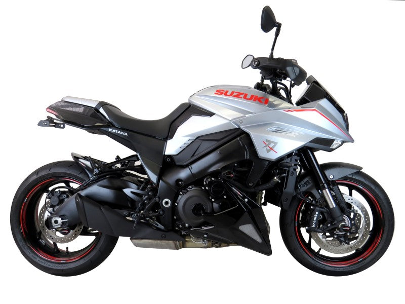 Suzuki Katana 19-2025 Belly Pan Carbon Look & Silver Mesh by