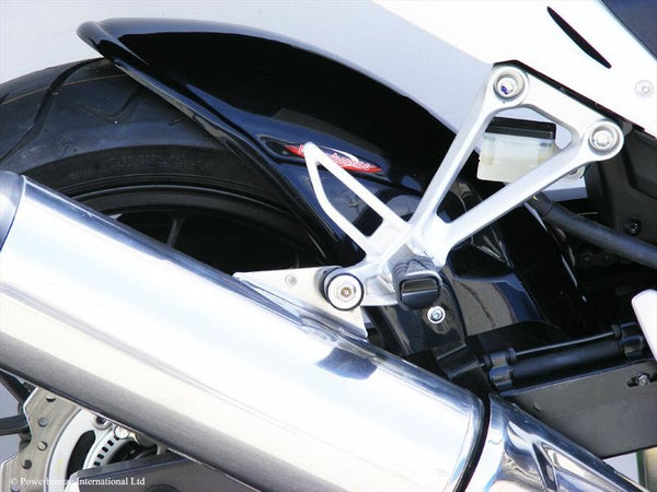 Fits Honda CBR500R   2013-2018 Carbon Look & Silver  Rear Hugger by Powerbronze