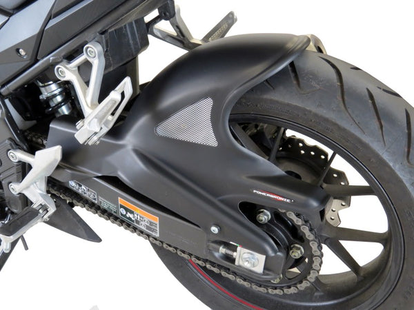 Fits Honda CB500 X 19-2021 Matt Black & Silver Rear Hugger by Powerbronze