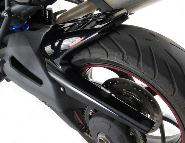 Triumph Tiger 1050 Sport 13-20 Gloss Black & Silver Mesh Rear Hugger  Powerbronze