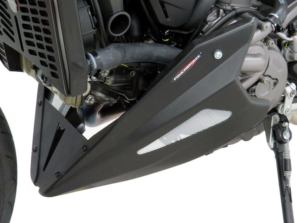 Ducati Monster 950  2021-2024 Belly Pan GLOSS Black with Silver Mesh Powerbronze.RRP £160