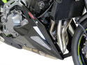 Kawasaki Z900   2017-2024  Belly Pan  Gloss Black & Silver Mesh by Powerbronze