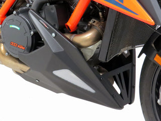 KTM 1390 Superduke R 24-2025  Belly Pan Carbon Look & Silver Mesh Powerbronze BSB