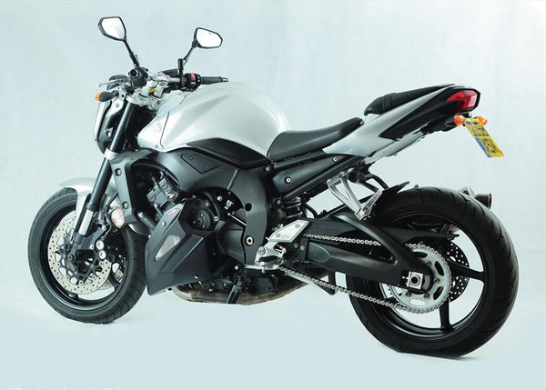 Yamaha FZ-1N & FZ-1 Fazer 06-2015  Belly Pan Gloss Black with Silver Mesh by Powerbronze