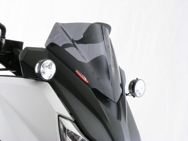 Yamaha X-MAX 400  13-2017  Airflow Light Tint DOUBLE BUBBLE SCREEN by Powerbronze.