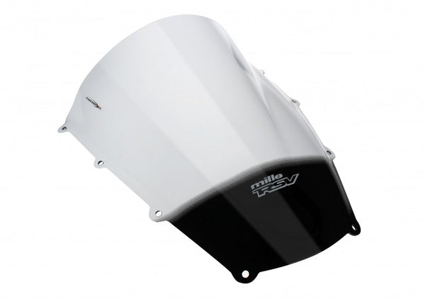 Aprilia RSV Mille 01-03 Airflow Light Tint DOUBLE BUBBLE SCREEN WITH LOGO Powerbronze