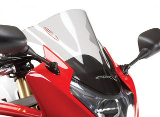 Fits Honda CBR600F  11-2013 Airflow CLEAR DOUBLE BUBBLE SCREEN by Powerbronze