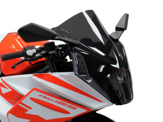 KTM RC 125  22-2024 Airflow Dark Tint DOUBLE BUBBLE SCREEN by Powerbronze.