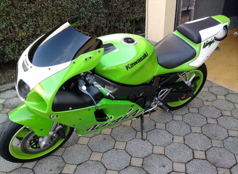 ななページ KAWASAKI ZX7-R ZX750P 1996-2003 REAR STAINLESS BRAIDED BRAKE KIT