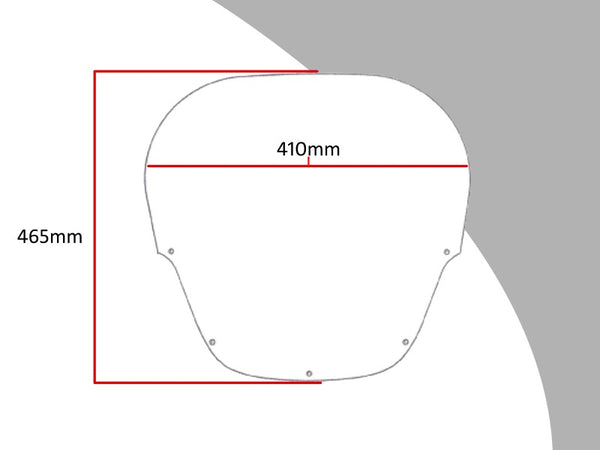 Fits Honda CBR1000F 93-2000 Light Tint 465mm Flip/Tall SCREEN Powerbronze.