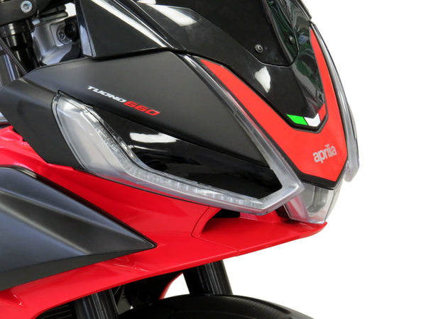 Aprilia Tuono 660 & RS660   20-2024 Dark Tint Headlight Protectors by Powerbronze RRP £36