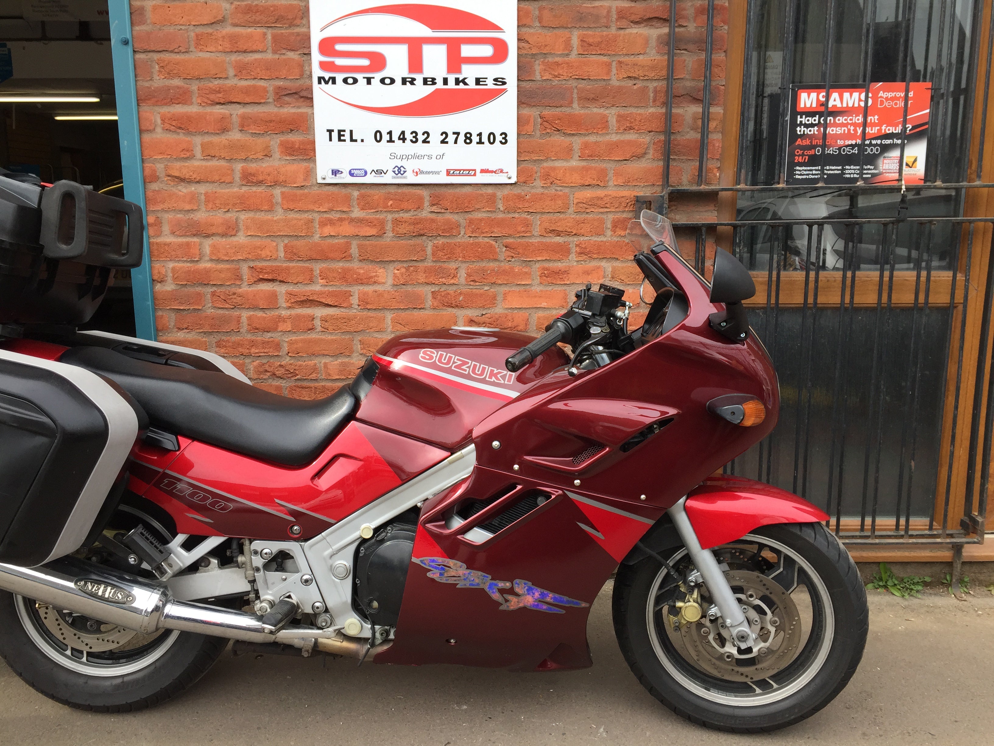 1996 Suzuki GSX1100F Maroon Red STP Racing Products