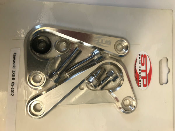 Kawasaki ZX6-R 09-2012  Rear Subframe Transport Hooks Pair Silver.