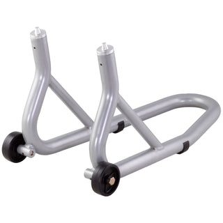 BikeTek Race Aluminium Front Fork Pin-Style Track Paddock Stand - Grey