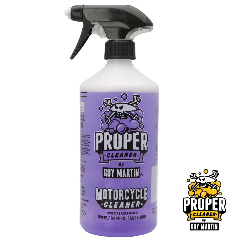 Guy Martin PROPER Motorcycle Cleaner Starter Pack Bottle & Refill Pouc