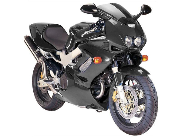 Fits Honda VTR1000 Firestorm 97-2005 Fairing Lowers Gloss Black Finish by Powerbronze