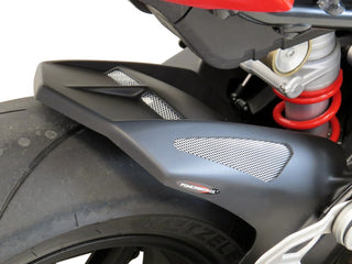 BMW S1000RR 19-2024 Gloss Black & Silver Mesh Rear Hugger by Powerbronze