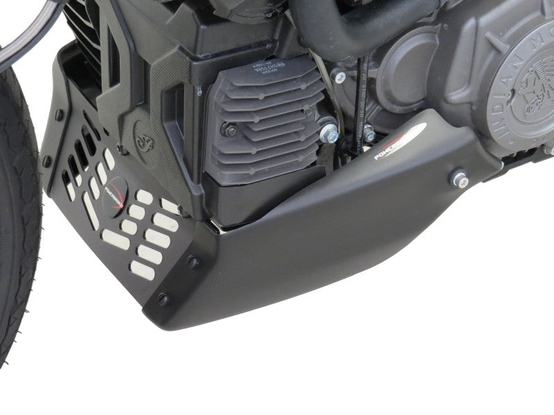 Indian FTR1200 2019-2025 Matt Black Belly Pan by Powerbronze