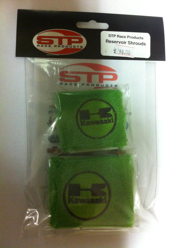 Kawasaki Motorcycle F&R Brake Master Cylinder Shrouds Socks Cover pair Green