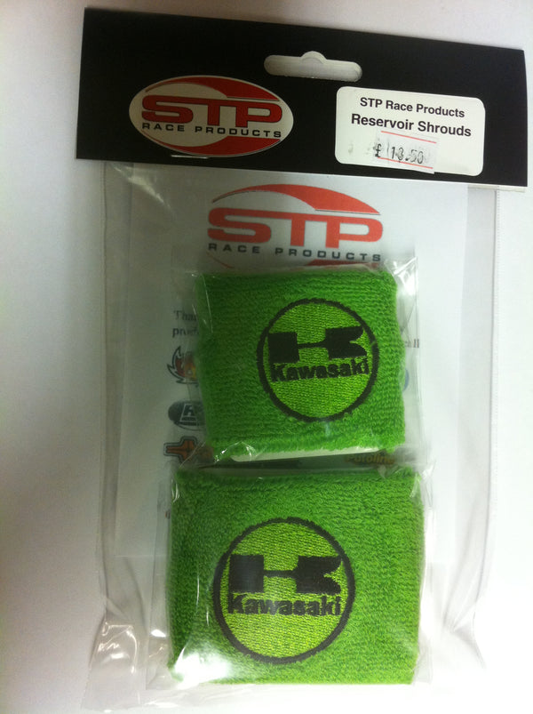 Kawasaki Motorcycle F&R Brake Master Cylinder Shrouds Socks Cover pair Green