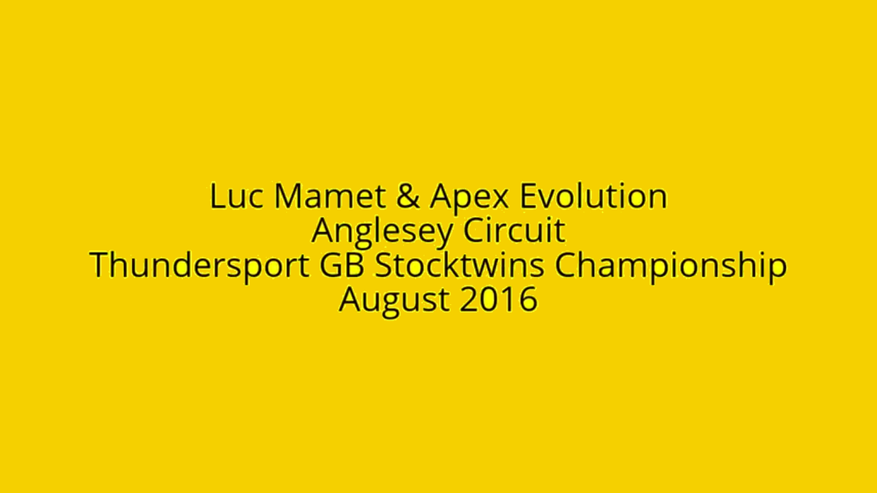 ThundersportGB Stocktwins : Anglesey August 2016