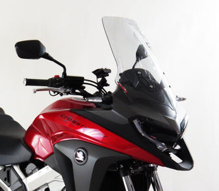 Fits Honda VFR800X Crossrunner  15-2016 Clear 520mm Flip/Tall SCREEN Powerbronze.