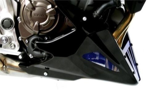 Yamaha FZ-07 2014-2020  Belly Pan Matt Black Finish with Silver Mesh by Powerbronze