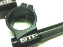 50mm STP Tek2 Calibrated road race black anodised Clip-Ons handlebars.BSB..T2